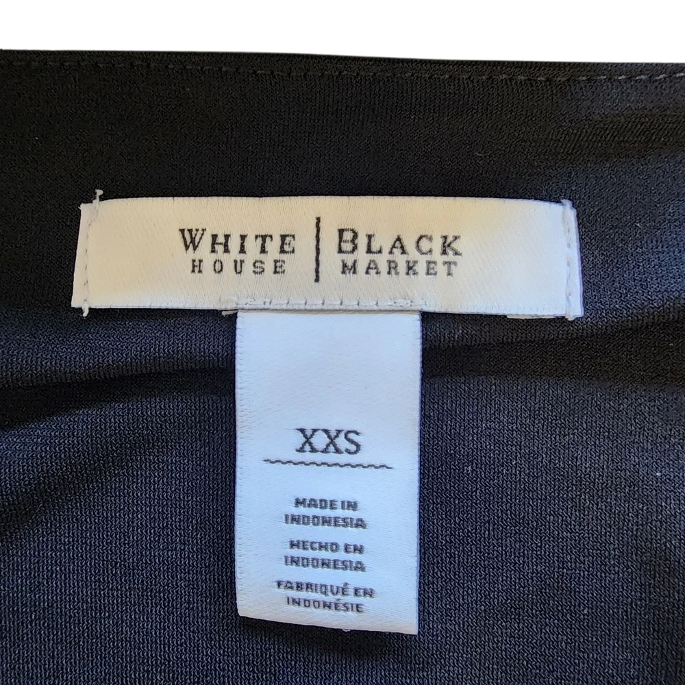 White House Black Market Stripe Keyhole Tunic Dress Blue Black – XXS - Picture 6 of 8